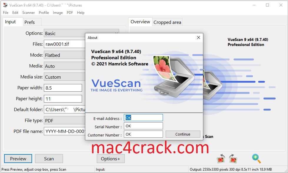 VueScan Pro 9.8.17 Crack + Serial Key 2023 (100% Working) Mac