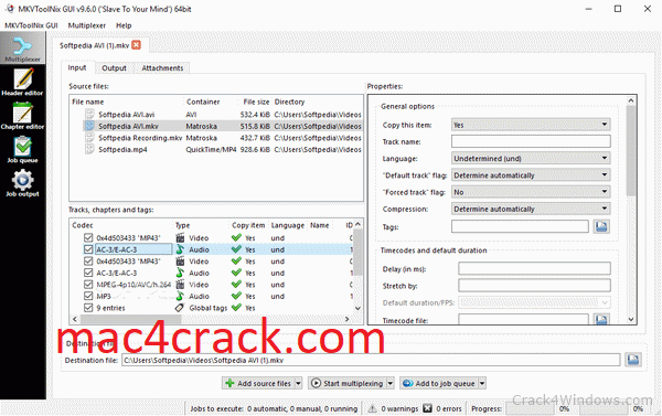 MKVToolnix 68.0.0 Crack + Serial Key Latest (64/bit) Download 2022
