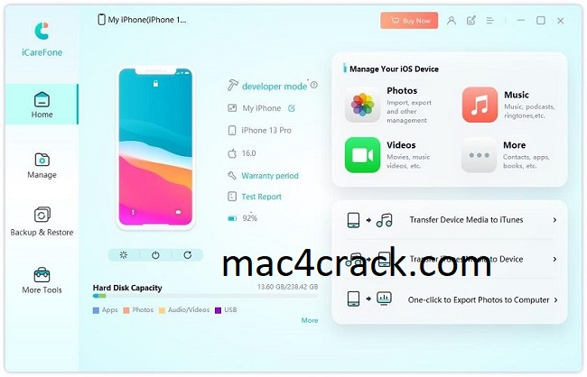 Tenorshare iCareFone 8.4.8.2 Crack  With License Key [Latest] 2022